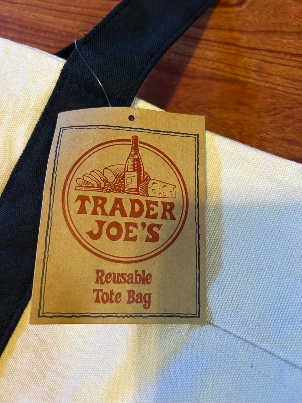 Trader Joe's Large Canvas Tote Bag - Picture 4 of 4